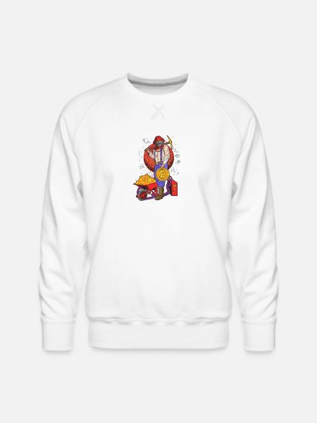 Fuse crypto culture with streetwear attitude - Men's Premium Sweatshirt - white