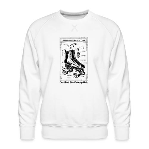 Retro Roller Skate T-Shirt - Men's Premium Sweatshirt