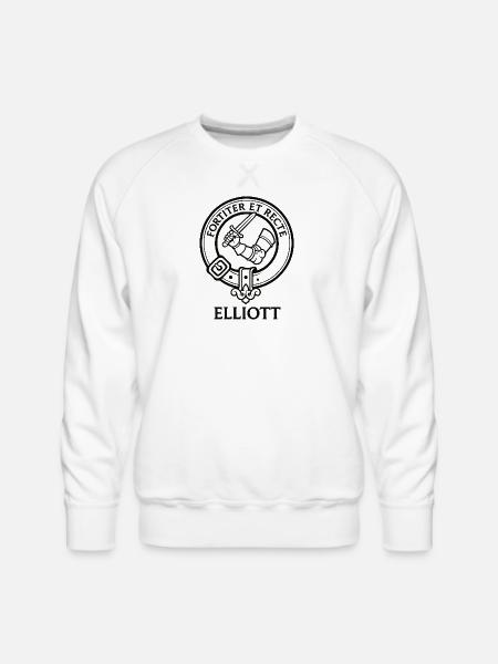 Knight Dagger Crest - Men's Premium Sweatshirt - white