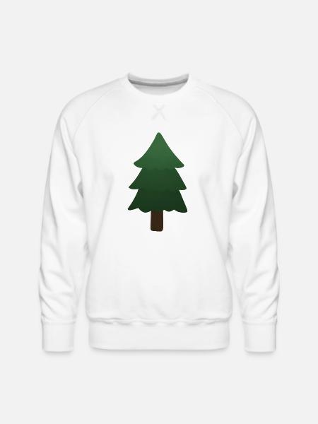 Pine Tree - Men's Premium Sweatshirt - white