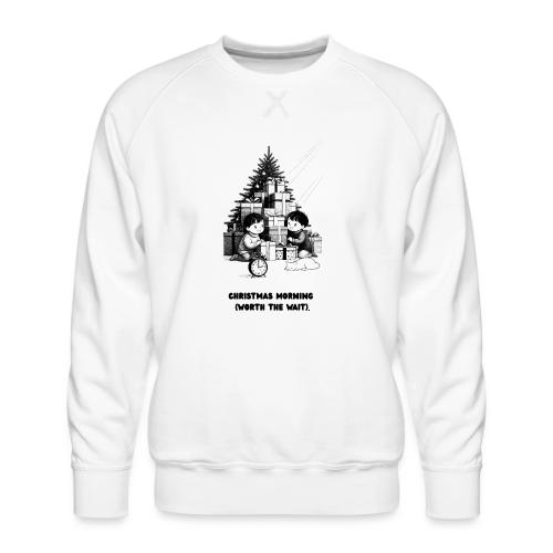 Christmas Morning T-Shirt | Minimalist Kids Gifts - Men's Premium Sweatshirt
