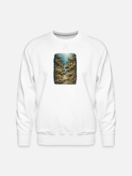 Hidden Ocean Animals - Men's Premium Sweatshirt - white