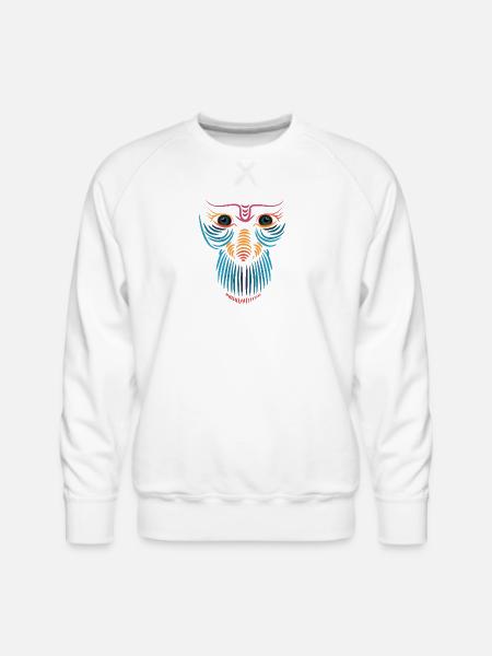 Smile Face - Men's Premium Sweatshirt - white