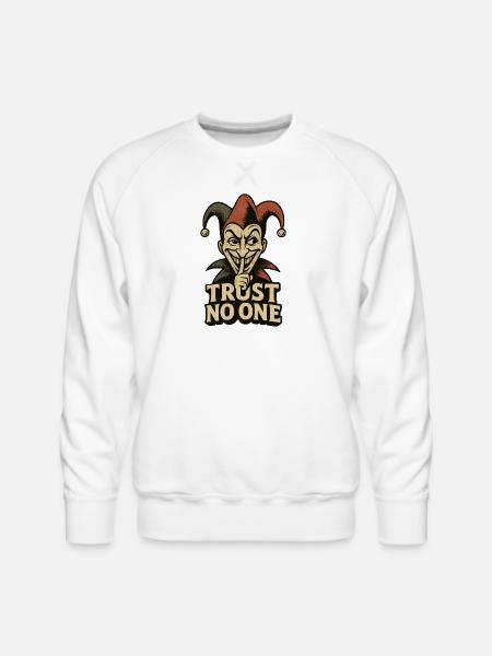 Funny April Fool's Day T-Shirt - Men's Premium Sweatshirt - white