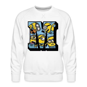 Minions College Look - Men's Premium Sweatshirt - white - Front