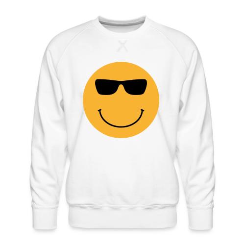 Orange Face with Sunglasses - Men's Premium Sweatshirt