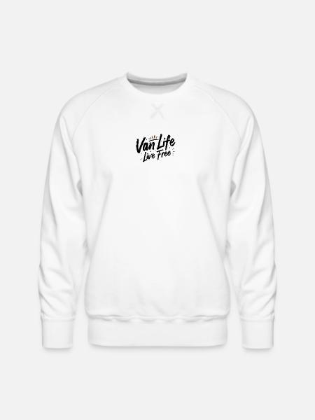 Van Life - Nocturnal Silhouette Sunburst - Men's Premium Sweatshirt - white