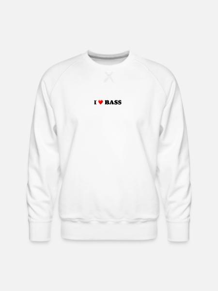 TwoTone Heart Glow - Men's Premium Sweatshirt - white
