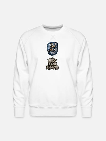 Alpine Husky Climber - Men's Premium Sweatshirt - white