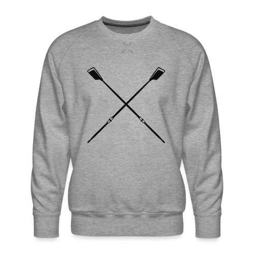 ROW crew oars design for crew team - Men's Premium Sweatshirt