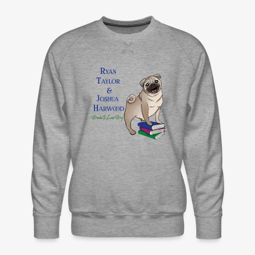 Books to Love By Author Logo - Men's Premium Sweatshirt