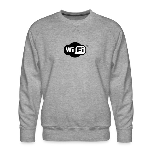 WiFi Logo svg - Men's Premium Sweatshirt