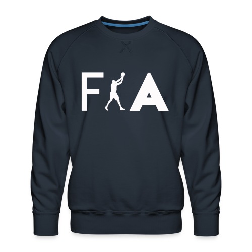 Faedaway Emblem White - Men's Premium Sweatshirt
