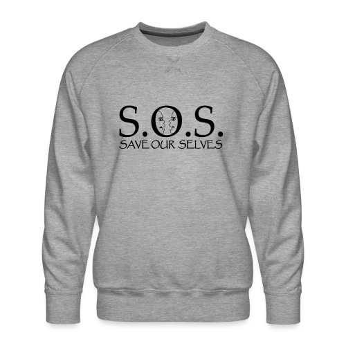 SOS Black on Black - Men's Premium Sweatshirt
