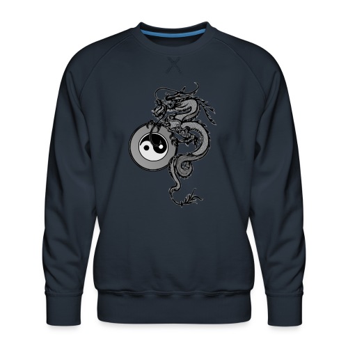dragon with yin yang - Men's Premium Sweatshirt