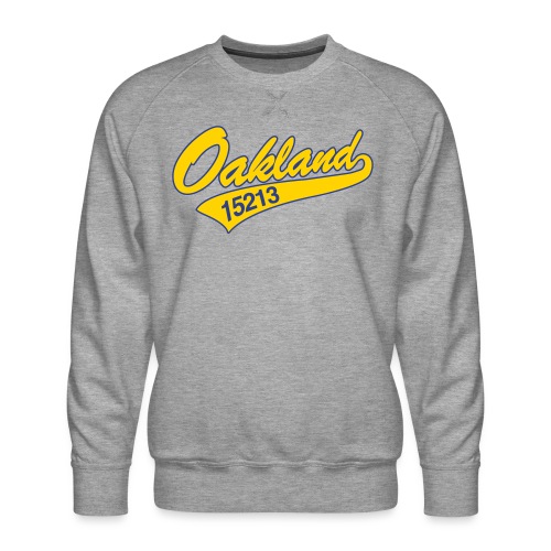 Oakland Gold_blue stroke - Men's Premium Sweatshirt