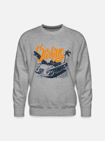 Surfing collection - Men's Premium Sweatshirt - heather grey