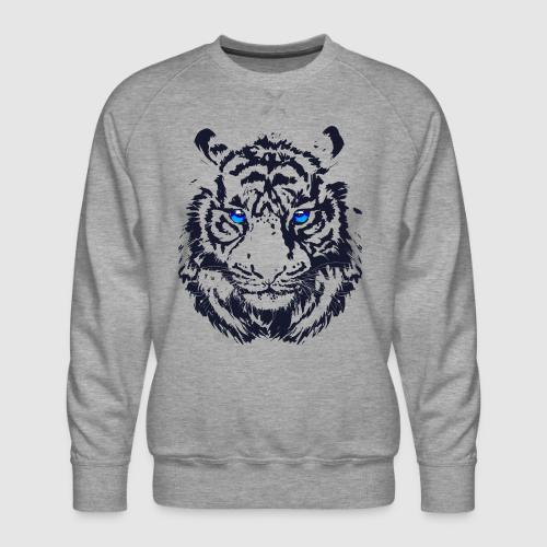 Tiger Head - Tiger Artwork - Wildlife Big Cats - Men's Premium Sweatshirt
