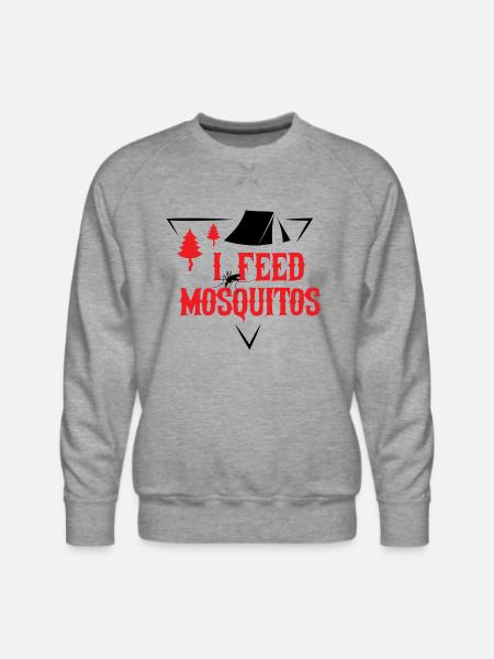I FEED MOSQUITOS nostalgia - Men's Premium Sweatshirt - heather grey