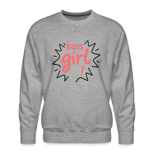 Boss Girl Bold Feminist Statement - Men's Premium Sweatshirt