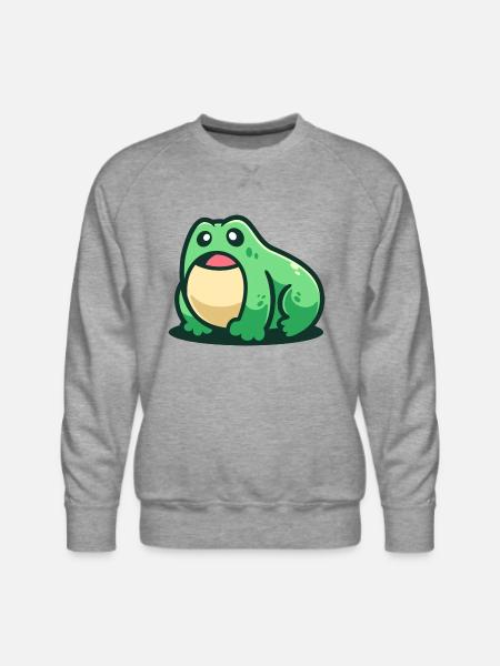 Amphibians Frog - Men's Premium Sweatshirt - heather grey