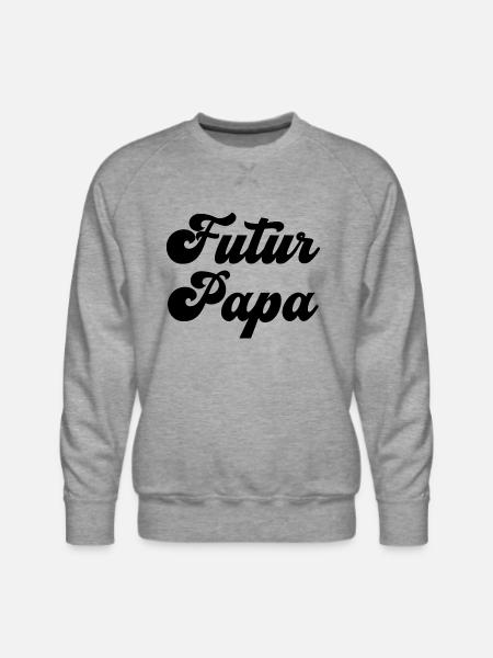 Futur Papa - Men's Premium Sweatshirt - heather grey