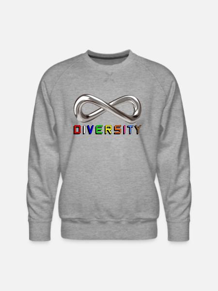 Infinite Diversity - Men's Premium Sweatshirt - heather grey