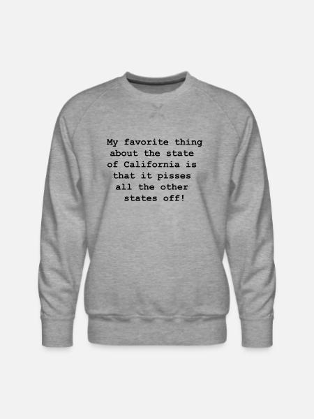 California is fantastic! - Men's Premium Sweatshirt - heather grey