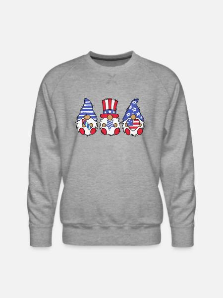 4th of july Gromies - Men's Premium Sweatshirt - heather grey