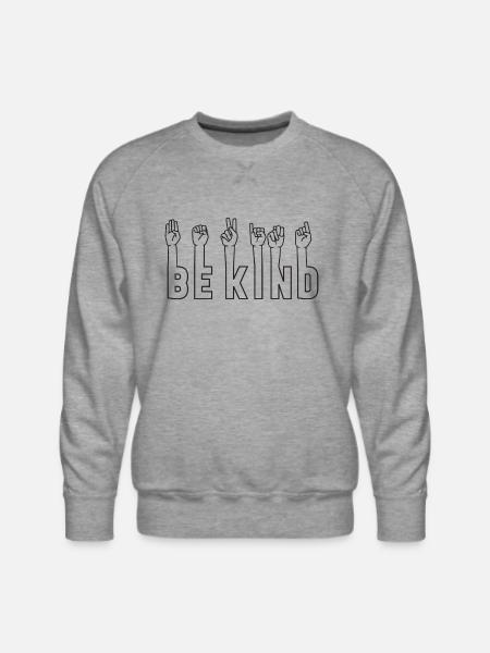Bekind - Men's Premium Sweatshirt - heather grey