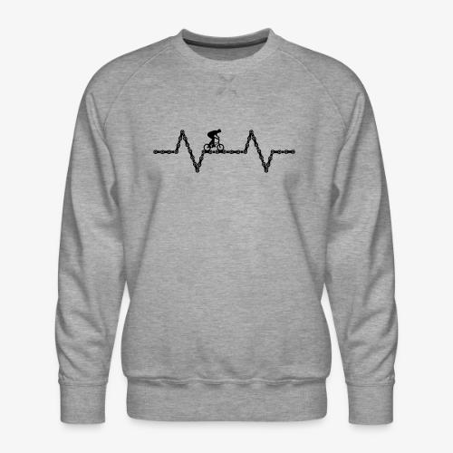 bmx bike heartbeat - Men's Premium Sweatshirt