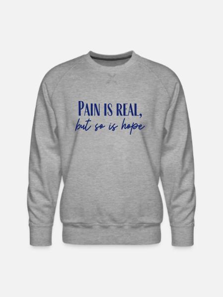 So Is Hope - Men's Premium Sweatshirt - heather grey