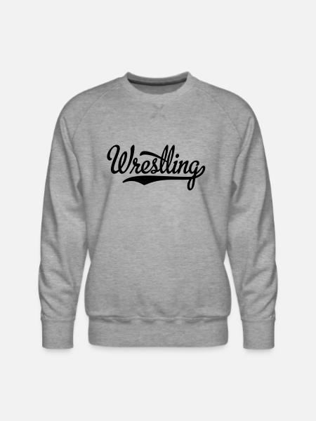 wrestling - Men's Premium Sweatshirt - heather grey