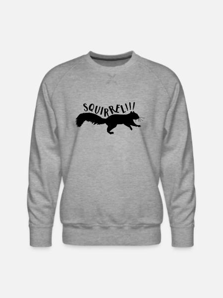 Squirrel - Men's Premium Sweatshirt - heather grey