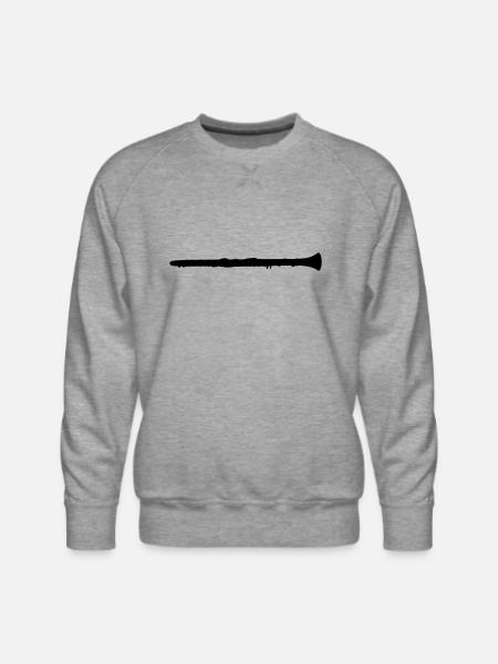 clarinet - Men's Premium Sweatshirt - heather grey