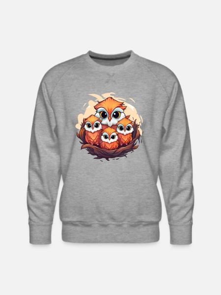 Guardians of the Night - Men's Premium Sweatshirt - heather grey