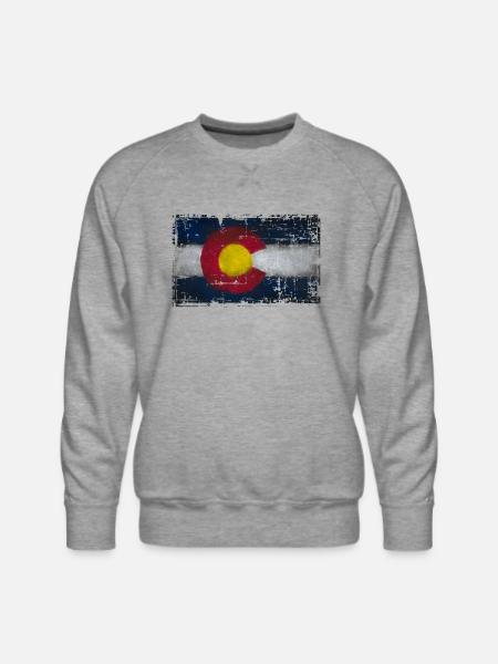 colorado colors - Men's Premium Sweatshirt - heather grey