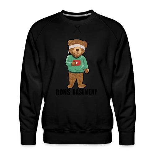 RONS BASEMENT Merchandise - Blindfolded Bear - Men's Premium Sweatshirt