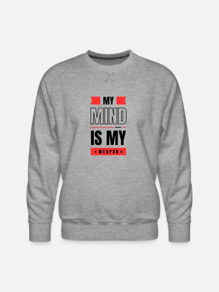 Mind Weapon - Men's Premium Sweatshirt - heather grey