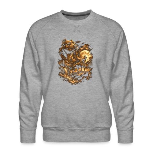 Pit Bull Howling Moon Fantasy Forest Tee - Men's Premium Sweatshirt