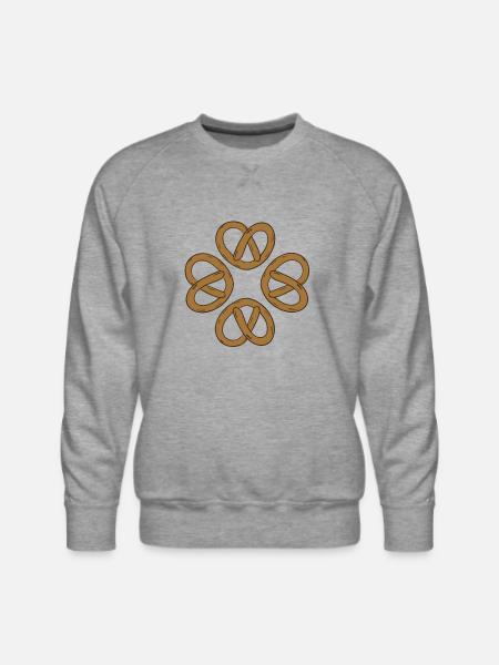 T-shirt pretzel - Men's Premium Sweatshirt - heather grey