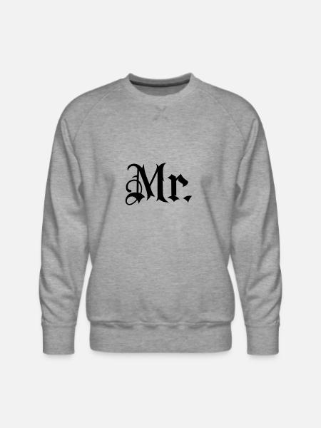 Gladditudes Mr tattoo style - Men's Premium Sweatshirt - heather grey