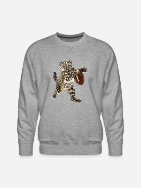 Snow Leopard - Men's Premium Sweatshirt - heather grey