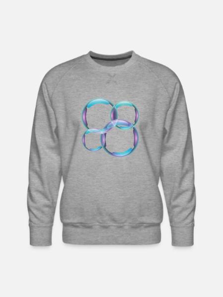 Bubbles - Men's Premium Sweatshirt - heather grey