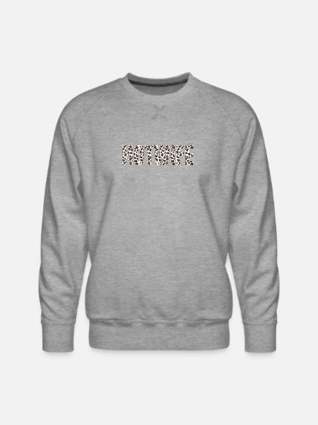Hotwife Leopard - Men's Premium Sweatshirt - heather grey