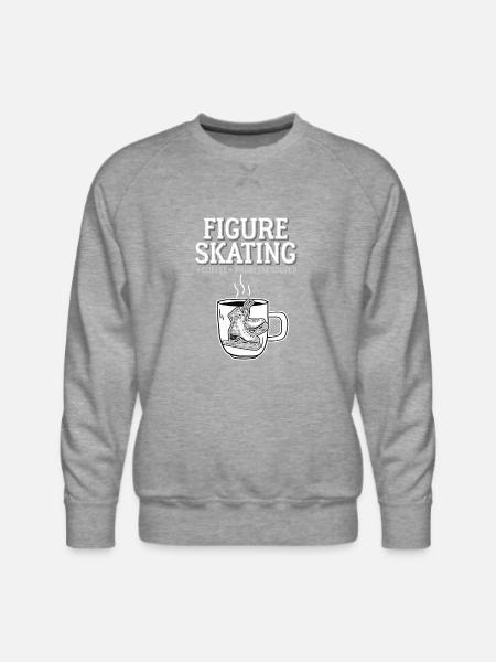 Figure Skating - Men's Premium Sweatshirt - heather grey