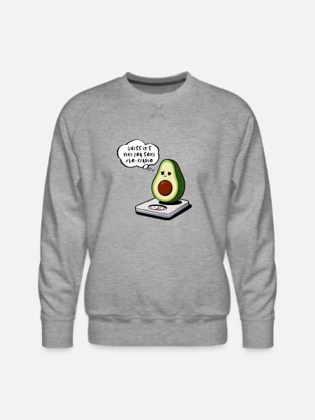Avocado- Avo-cardio - Men's Premium Sweatshirt - heather grey