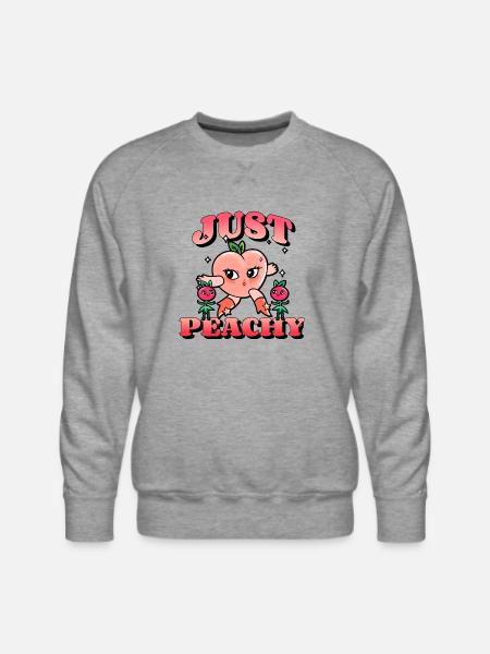 Just Peachy - Men's Premium Sweatshirt - heather grey