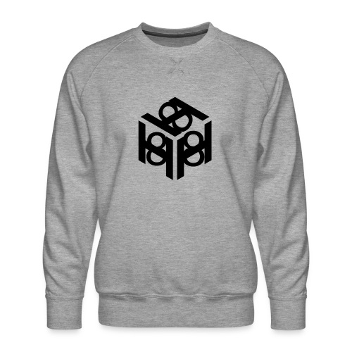 H 8 box logo design - Men's Premium Sweatshirt