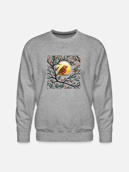 Sunset Serenade - Men's Premium Sweatshirt - heather grey
